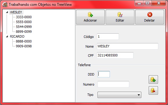 Testando a aplicação